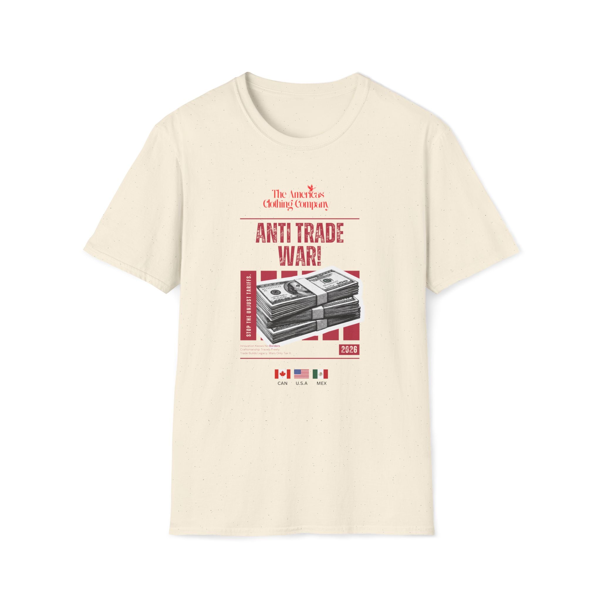 CURRENT EVENTS.            ANTI- TRADE WAR T-SHIRT FIT