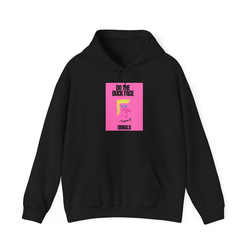 Do The Duck Face Hoodie Black(hidden duck outline in artwork)