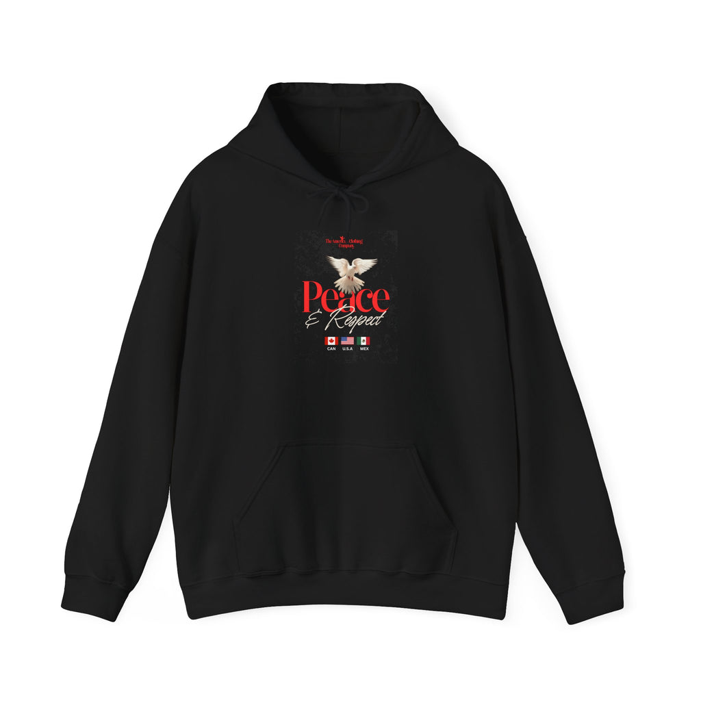 Peace & Respect Hoodie — Dove Graphic Religious Pullover