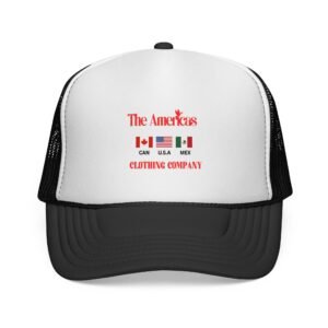 Trucker Cap — "The Americas Clothing Company" Flag Logo Mesh Hat